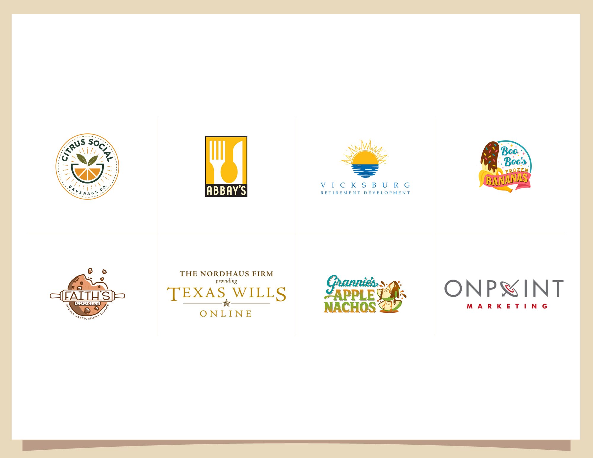 Logo collection, marks 41 through 48