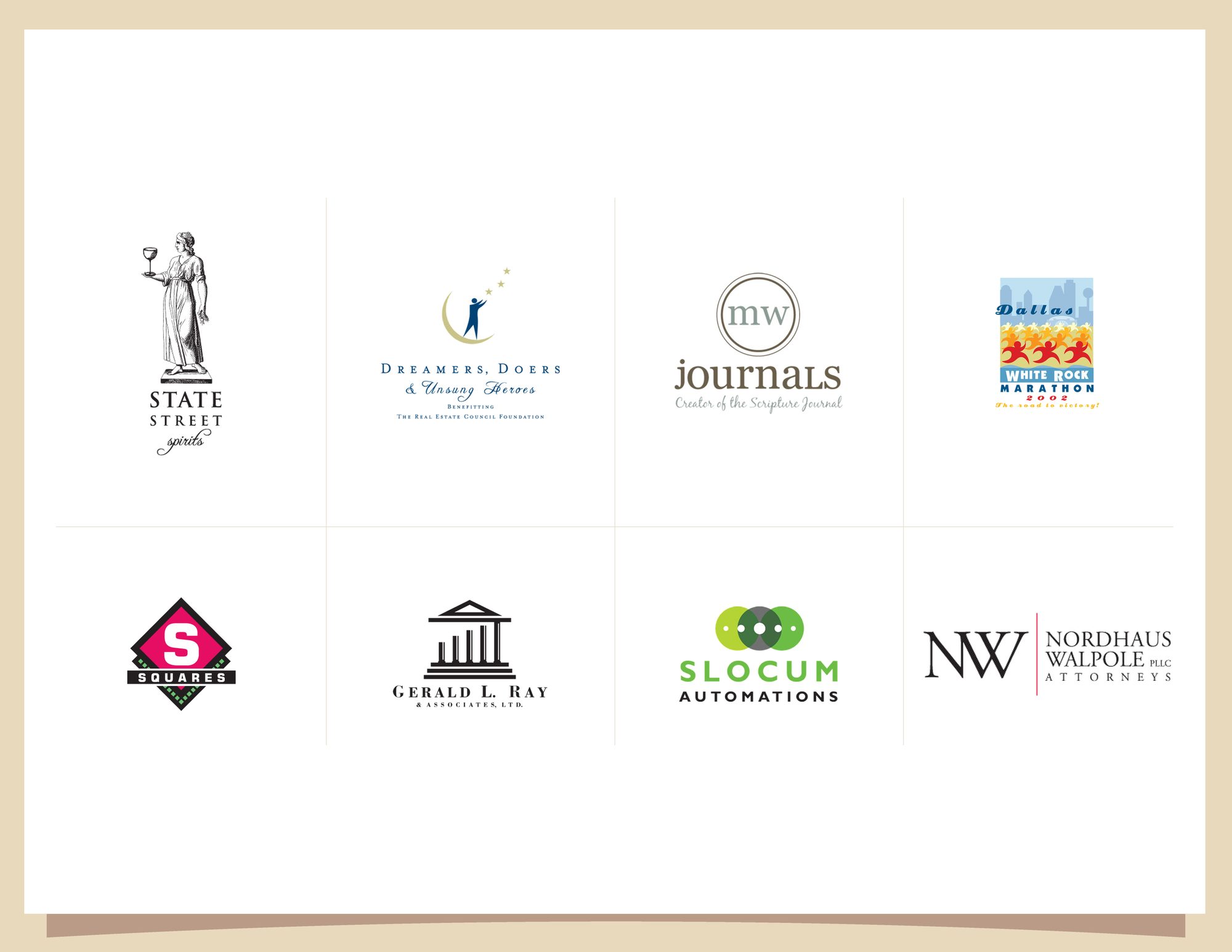 Logo collection, marks 1 through 8